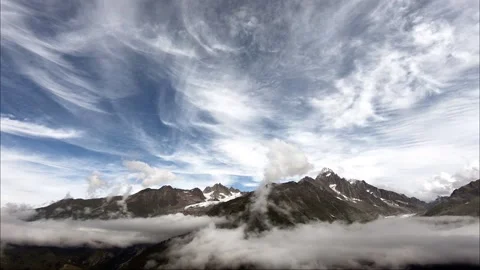 Mont Blanc massif Stock Footage 208092495