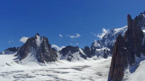 Mont Blanc panoramic view Stock Footage 65376852