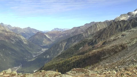 Mont Blanc Scenery Stock Footage 97515066