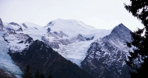 Mont Blanc at sunset Stock Footage 71353896