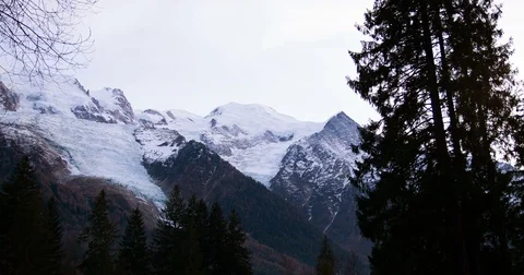 Mont Blanc at sunset Video stock 71354523
