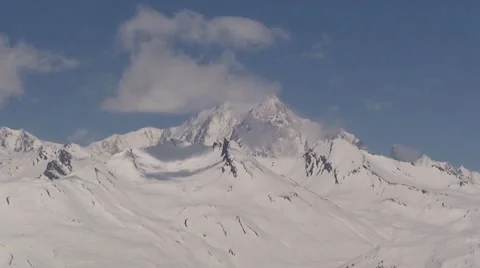Mont Blanc Timelapse Stock Footage 1020291