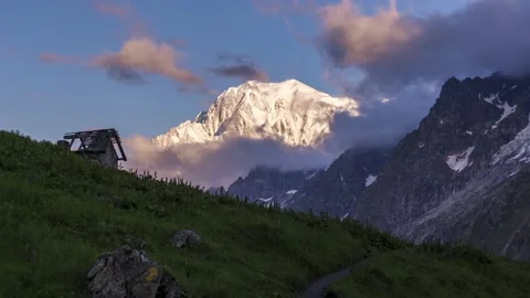 Mont Blanc, Timelapse Stock Footage 233466587