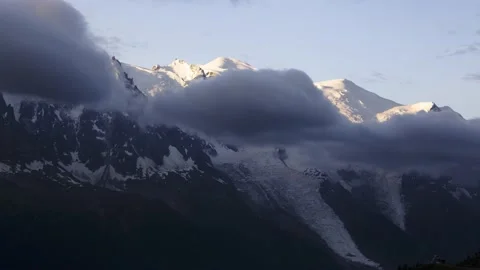 Mont Blanc, Timelapse Video stock 233466714