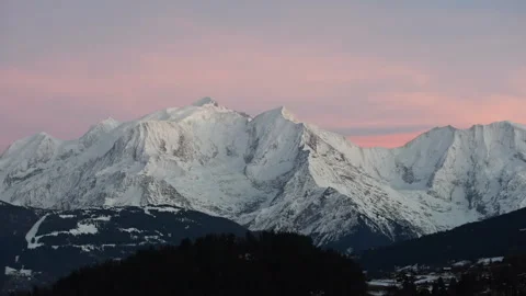 Mont Blanc timelapse Video stock 269125786