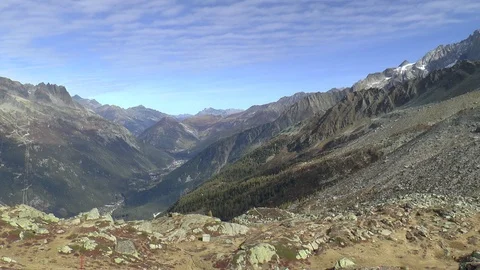 Mont Blanc View Stock Footage 97516981