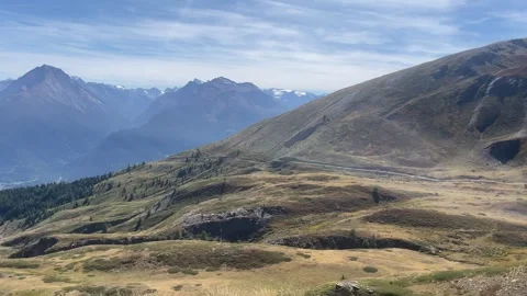 Mont Fallre Mountain Refuge in the Alpine Landscape of Aosta Valley Stock Footage 317394775