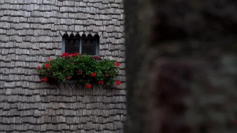 Mont-Saint-Michel, Normandy, 08-24-2024. Typical historic window Video stock 321540904
