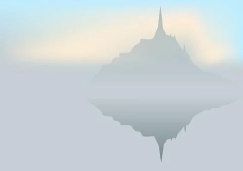 Mont st michel Stock Illustration