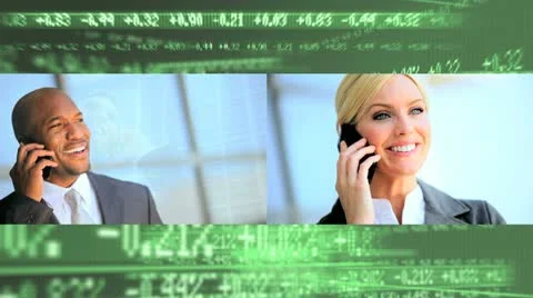 Montage Ambitious Multi Ethnic Business People Stock Footage