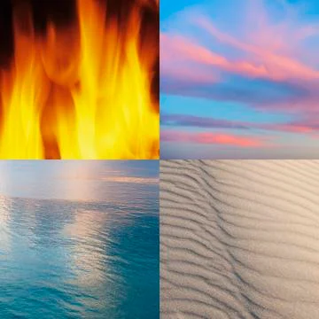 Montage of classical elements Stock Photos