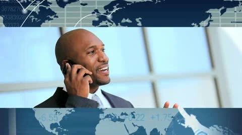 Montage Ethnic Businessman Achieving Career Success Stock Footage