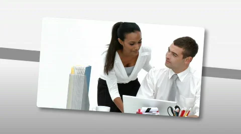 Montage presenting assertive business team at work Video stock 714215