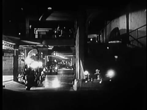 Montage of robbery headline and police chase Stock Footage