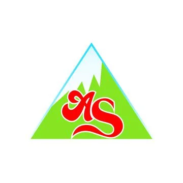 Montain logo design Stock Illustration