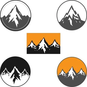 The montain logo vector design Stock-Illustration