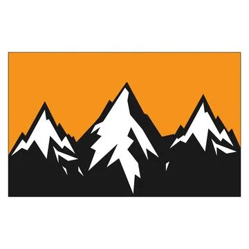 The montain logo vector design Stock Illustration