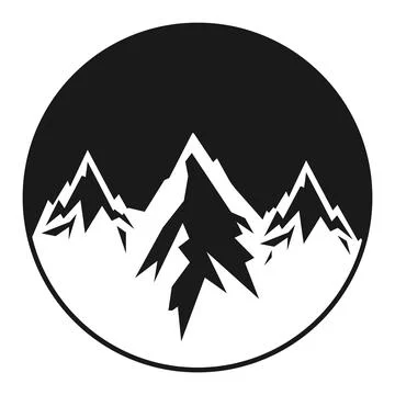 The montain logo vector design Stock Illustration