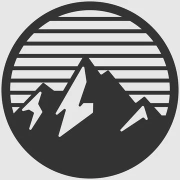 Montain logo vector illustration design Stock Illustration