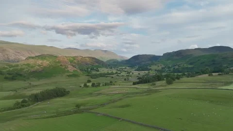Montains and Valleys around Castlerigg, Keswick, Lake District National Park, UK 動画素材 250991753