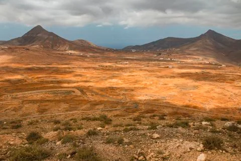 The Montana de la Muda and the Cerro de Aceitunal in Fuerteventura, Spain see Stock Photos