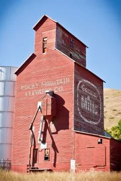 Montana elevators Stock Photos