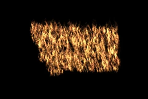 Montana on Fire Stock Footage 728716
