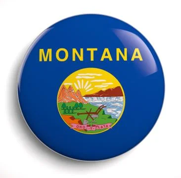 Montana flag Stock Illustration