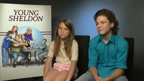 Montana Jordan and Raegan Revord talk ab... | Stock Video | Pond5