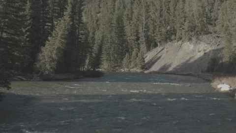 Montana River Rapids Intersection Fly Over Stockbeeldmateriaal 248723708