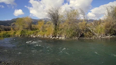 Montana Ruby River (slow motion) Stock Footage 102842829