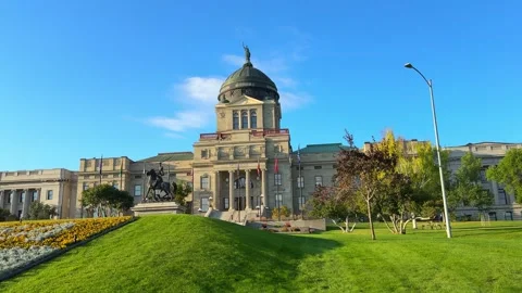 Montana State Capitol Building. Stock Footage 338370899