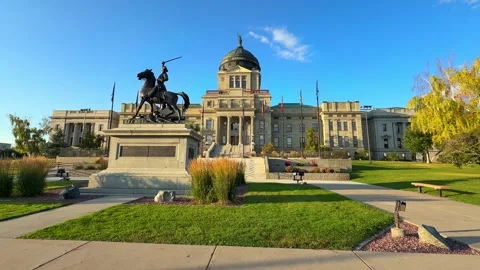 Montana State Capitol Building. Stock Footage 338370949