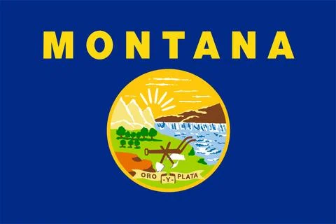 Montana state flag. Vector illustration. Stock-Illustration