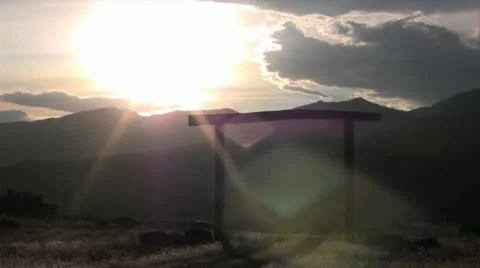 Montana Sunset on the Ranch Stock Footage 9254123