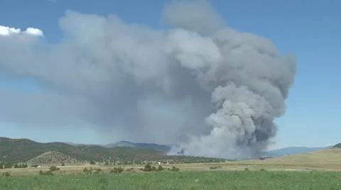 Montana Wildfire Stock Footage 12761273