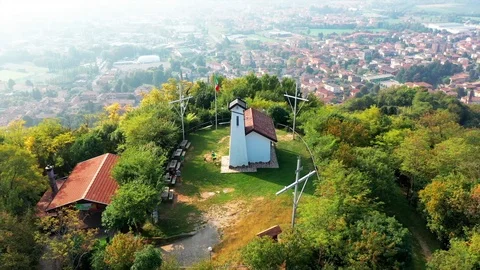 Monte 3 Croci Vídeo Stock 104681288