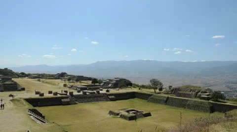 Monte Alban Overview Stock Footage 10734654
