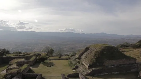 Monte Alban Ruins Stock Footage 84833847