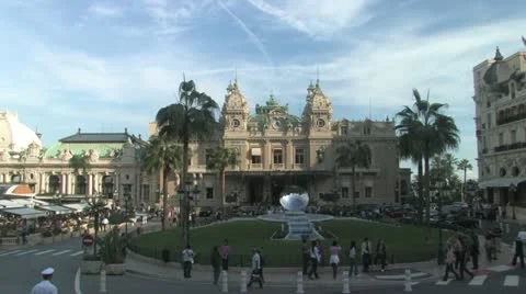 Monte Carlo Casino Stock Footage 12585645