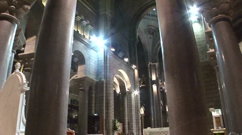 Monte Carlo Cathedral  Stock Footage 936631