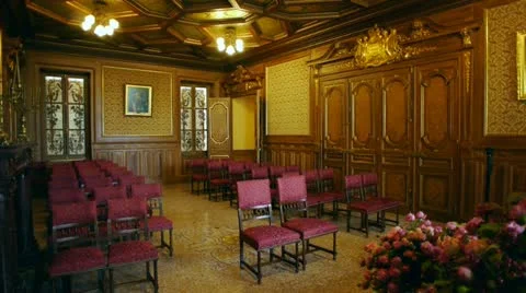 Monte carlo city hall 1 Stock Footage