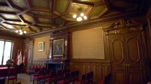 Monte carlo city hall 3 Stock Footage