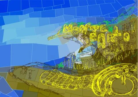Monte carlo Stock Illustration