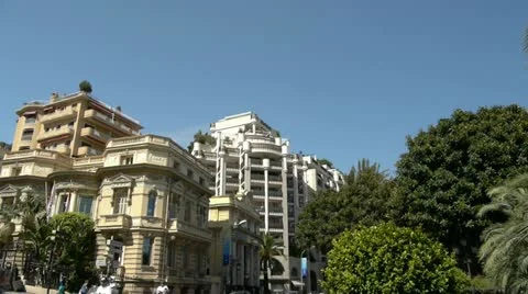 Monte carlo street Stock Footage 12364211