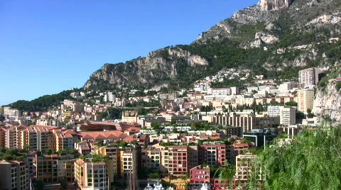 Monte carlo urban scenery Stock Footage