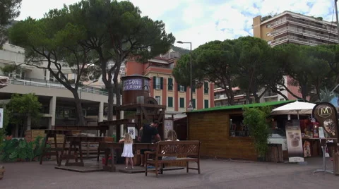 MONTE CARLO,Cityscape of Monaco with traffic in the boulevard Albert first,50fps Stock Footage 67604614