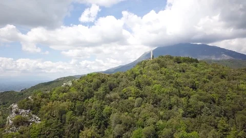 Monte Cassino Hills Vídeos de archivo 121397219