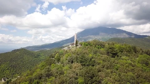 Monte Cassino Hills Stock Footage 121397291