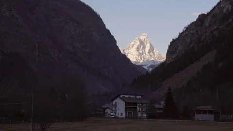 Monte Cervino - Winter Stock Footage 296321346